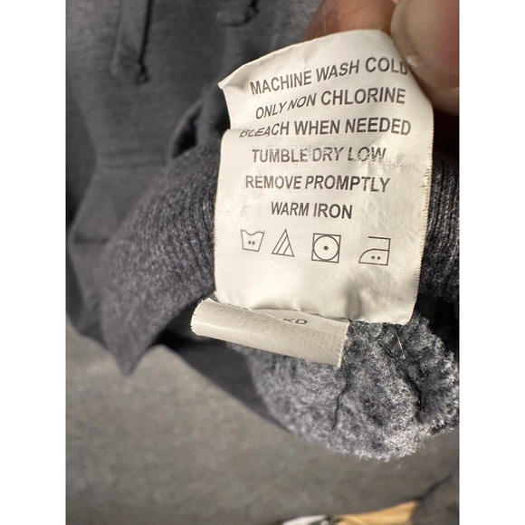 Wells Lamont Hoodie Mens XL Gray Long Sleeve Logo Graphic Pullover Sweatshirt - Picture 5 of 8